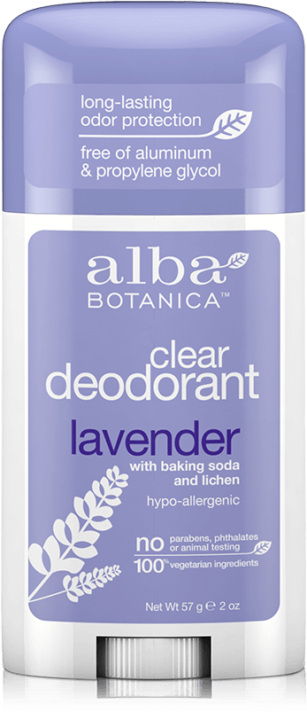 Size - 2 Oz - Alba Botanica Deodorant Stick - Lavender - 2 Oz (600x1200), Png Download