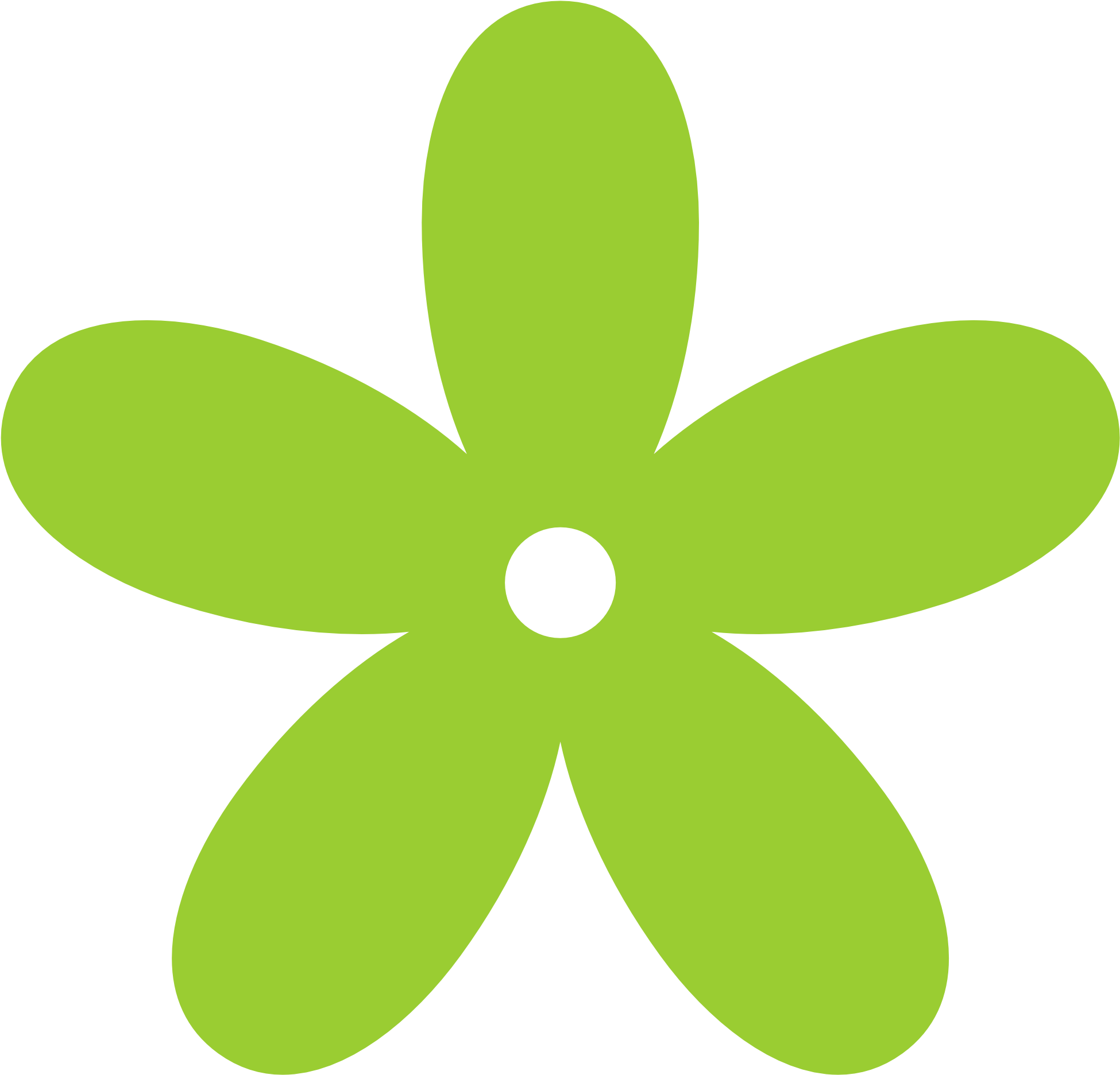 Lime - Green Flower Clip Art (1969x1952), Png Download
