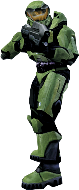 Halo01 - Master Chief Combat Evolved (305x669), Png Download