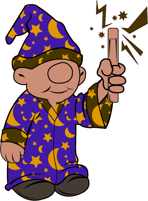 Cute Little Wizard - Clip Art Young Wizard (487x661), Png Download
