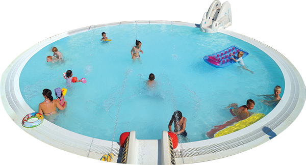 Just Like The Grown-ups, The Children's Major Cooling, - Swimming Pool (600x324), Png Download