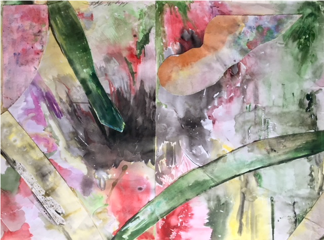 Watercolour On Paper 76 Cm X 56 Cm $1900 - Watercolor Painting (800x600), Png Download