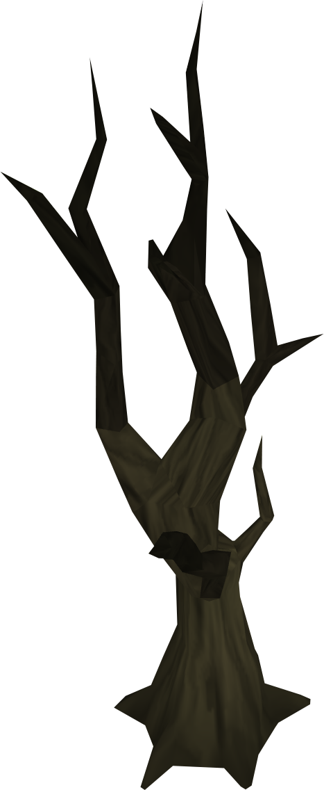 Drawn Dead Tree Burnt Tree - Draw A Burnt Tree (467x1136), Png Download