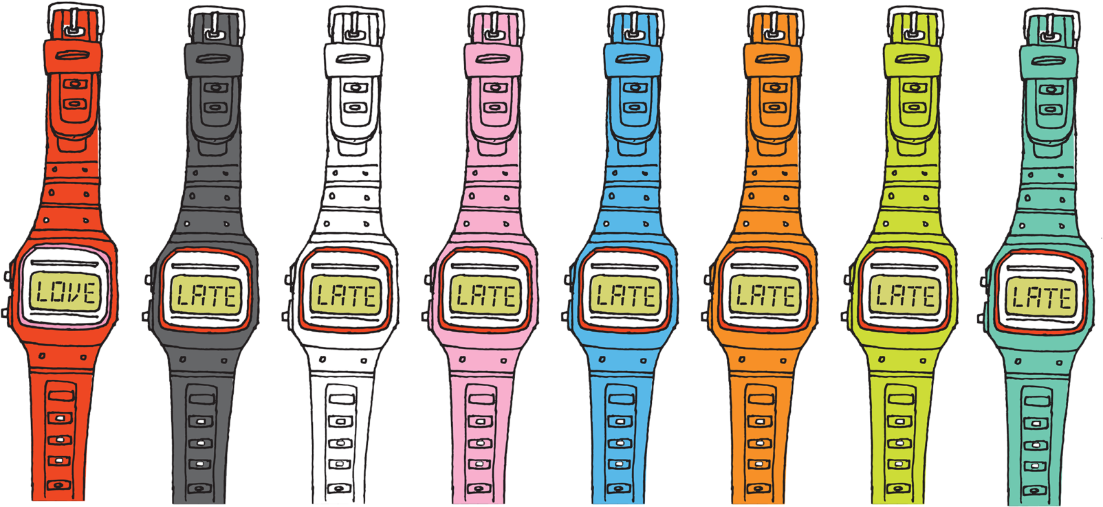 Watch Set - Watch Temporary Tattoos (2048x2048), Png Download