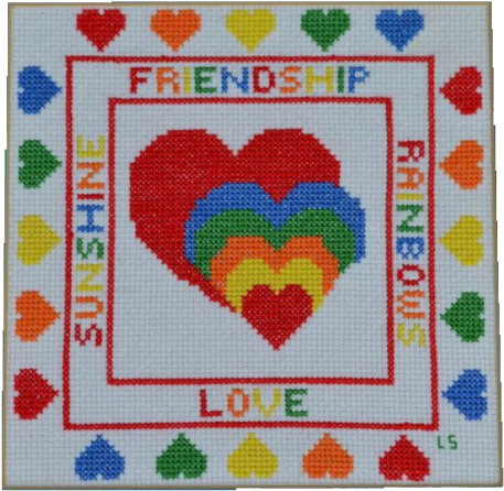 Cross-stitch (500x491), Png Download