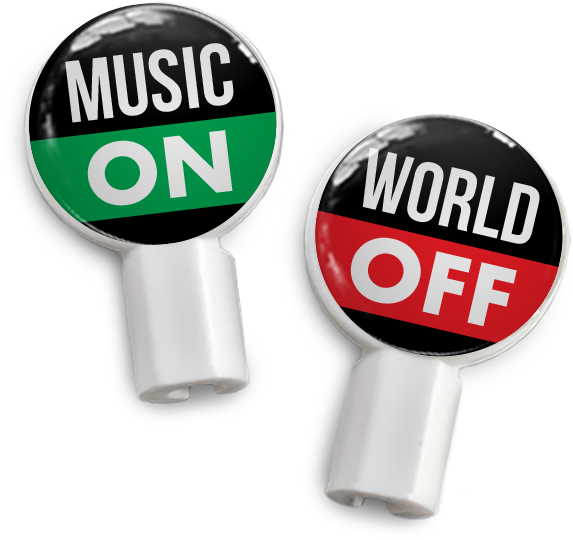 Pair Of Apple Earbud Covers - Music (600x600), Png Download