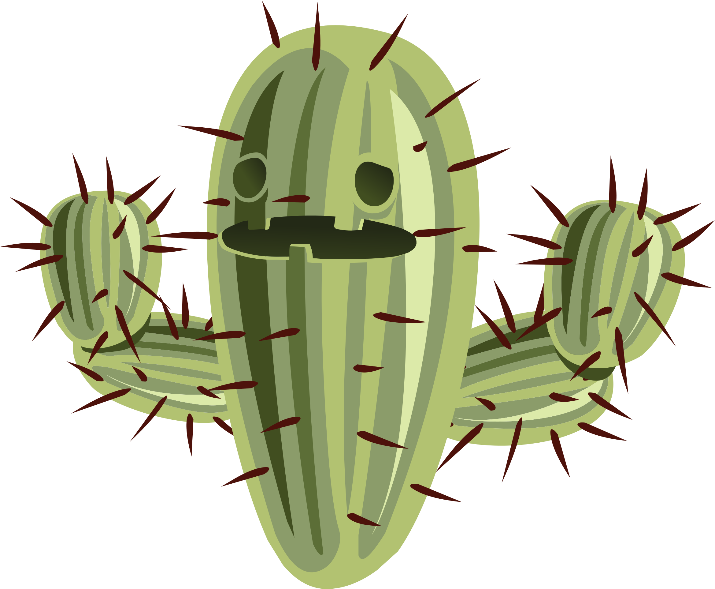 This Free Icons Png Design Of Inhabitants Npc Cactus (2400x2192), Png Download