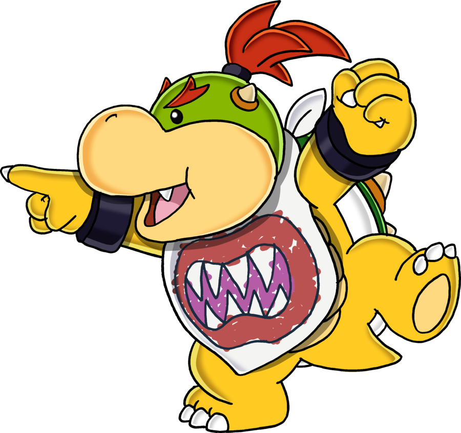 Bowser Jr Drawing At Getdrawings - Bowser Jr Clipart (900x846), Png Download