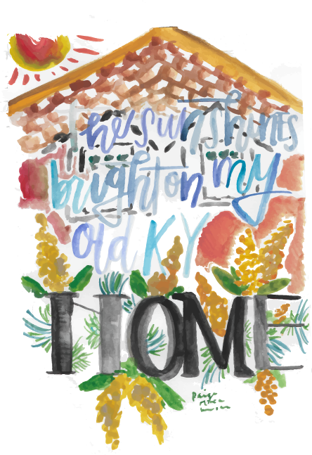 My Old Kentucky Home Art Print - Dessert (444x647), Png Download