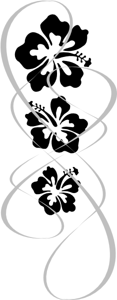 Hibiscus Swirl Clip Art - Hibiscus Clip Art (600x594), Png Download