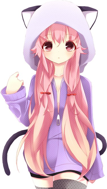 Kawaii Girl Png - Cute Anime Girl Transparent (500x667), Png Download