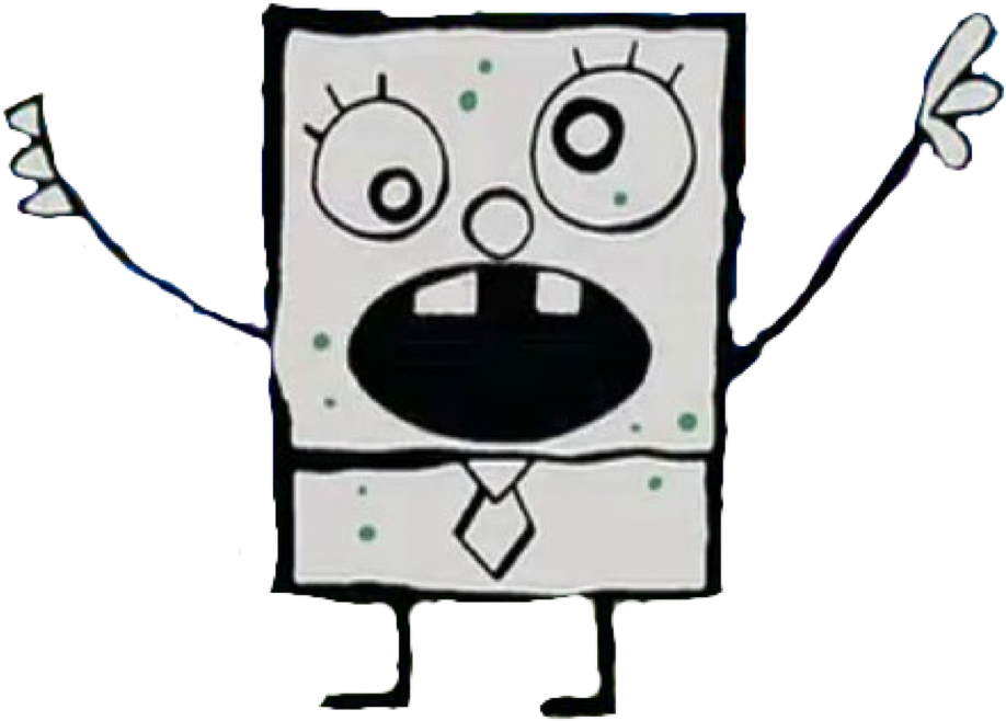Doodlebob - Doodlebob Spongebob (938x672), Png Download