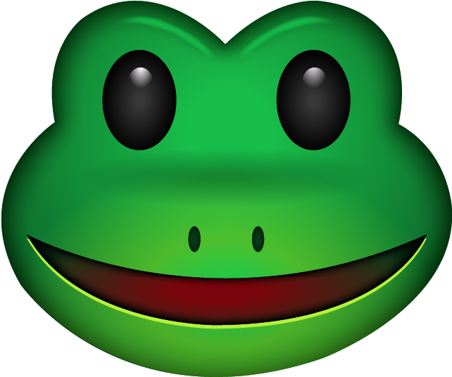 Download Ai File - Frog Emoji (641x550), Png Download