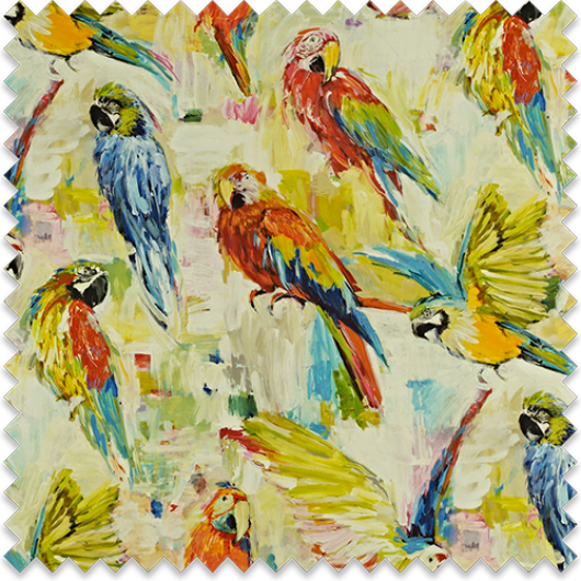 Summertime Macaw Swatch - Prestigious Textiles Macaw Fabric - Tropical - 8570/522 (530x530), Png Download