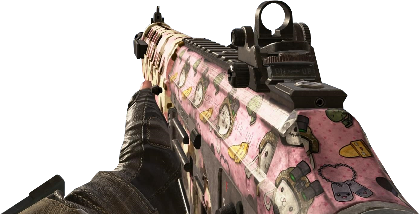 Swat-556 Kawaii Camo Boii - Black Ops 2 Kawaii Camo (1492x734), Png Download