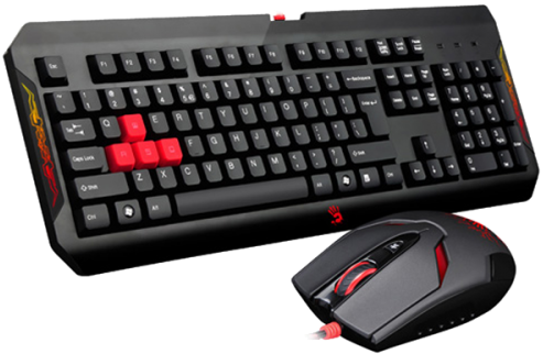 Keyboard And Mouse Png - Bloody Wired Bloody Gaming Keyboard (q100) (500x500), Png Download