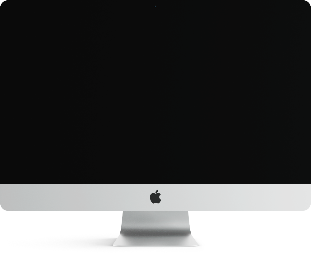 Photo Of Imac And A Video Player Within - Photograph (1000x816), Png Download