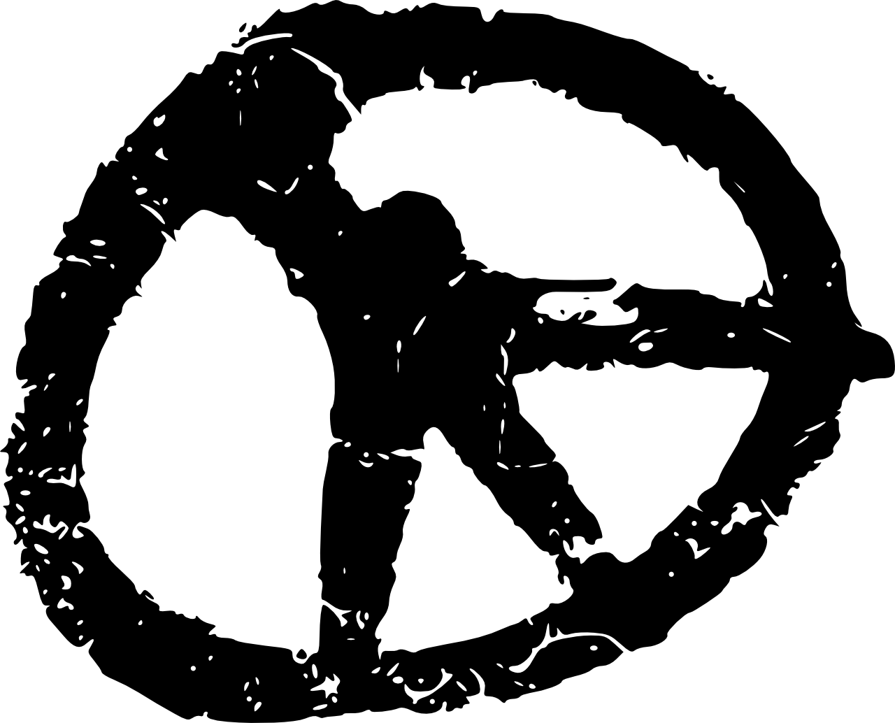 Transparent Stock Graffiti Central - Peace Sign Graffiti Png (1280x1034), Png Download