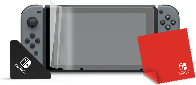 Official Screen Protector Kit - Nintendo Switch Screen Protector (800x800), Png Download