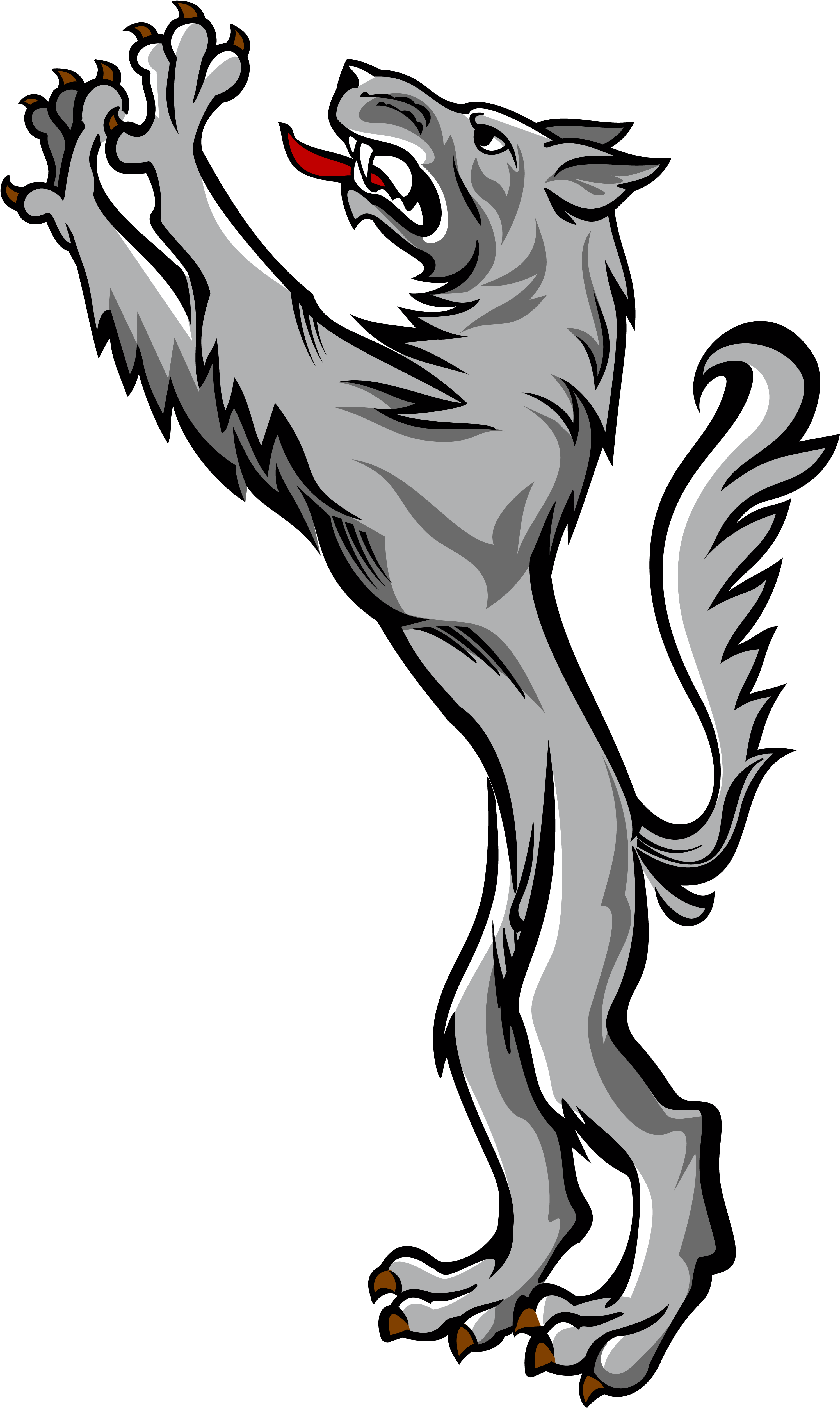Norse Wolf Head - Coat Of Arms Symbols Wolf (3000x5018), Png Download