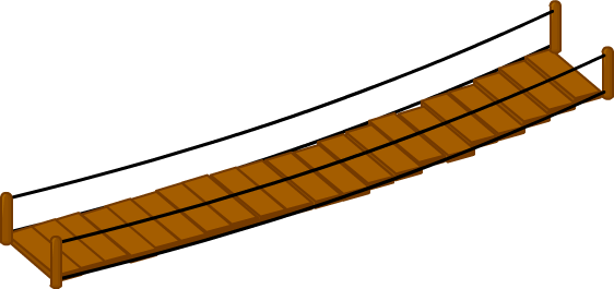 Second Bridge - Bfdi Bridge (562x265), Png Download