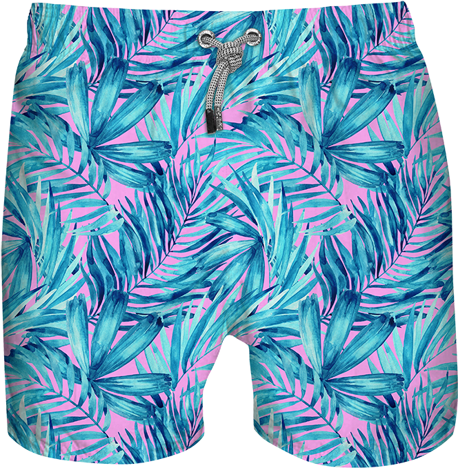 Watercolor V=1510084304 - Board Short (700x711), Png Download