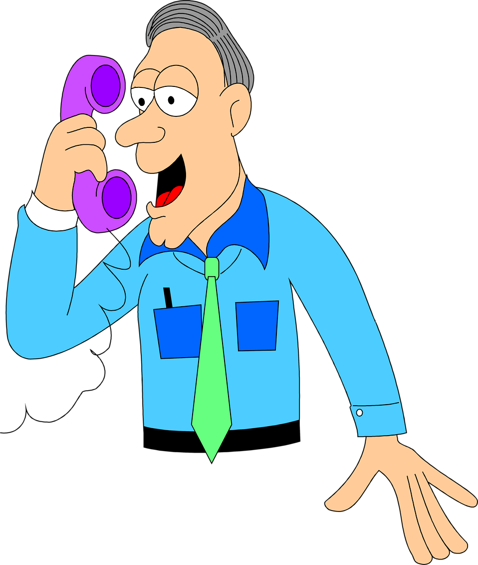 Deluxe Clipart Talking People Talking On Their Phones - Clipart Talk On Phone (400x472), Png Download