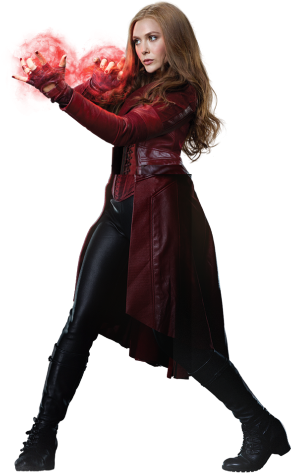 Captain America Civil War Scarlet Witch Png (600x951), Png Download