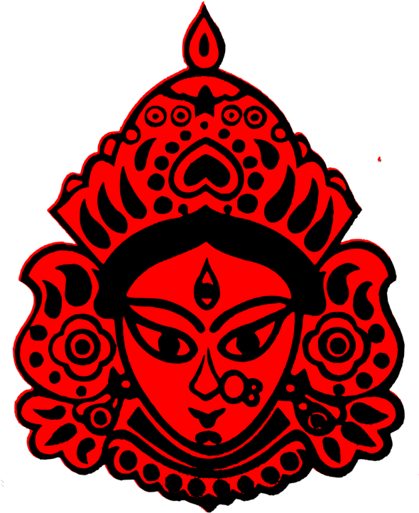 Puja Kali Devi Free - Aarti Thali Decoration For Navratri (592x750), Png Download