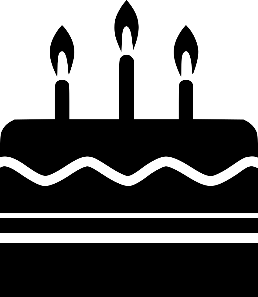 Cake Party Candle Comments - Cake Black Party Icon (850x980), Png Download
