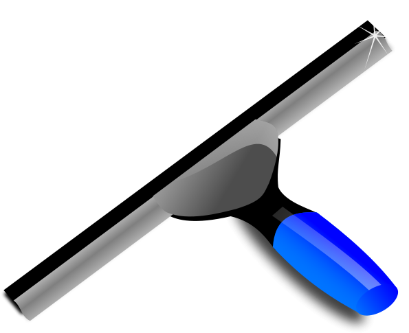 Blue Squeegee Clipart Png (600x500), Png Download
