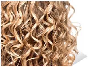 Wavy Curly Blonde Hair Closeup - Curly Hair Up Close (400x400), Png Download