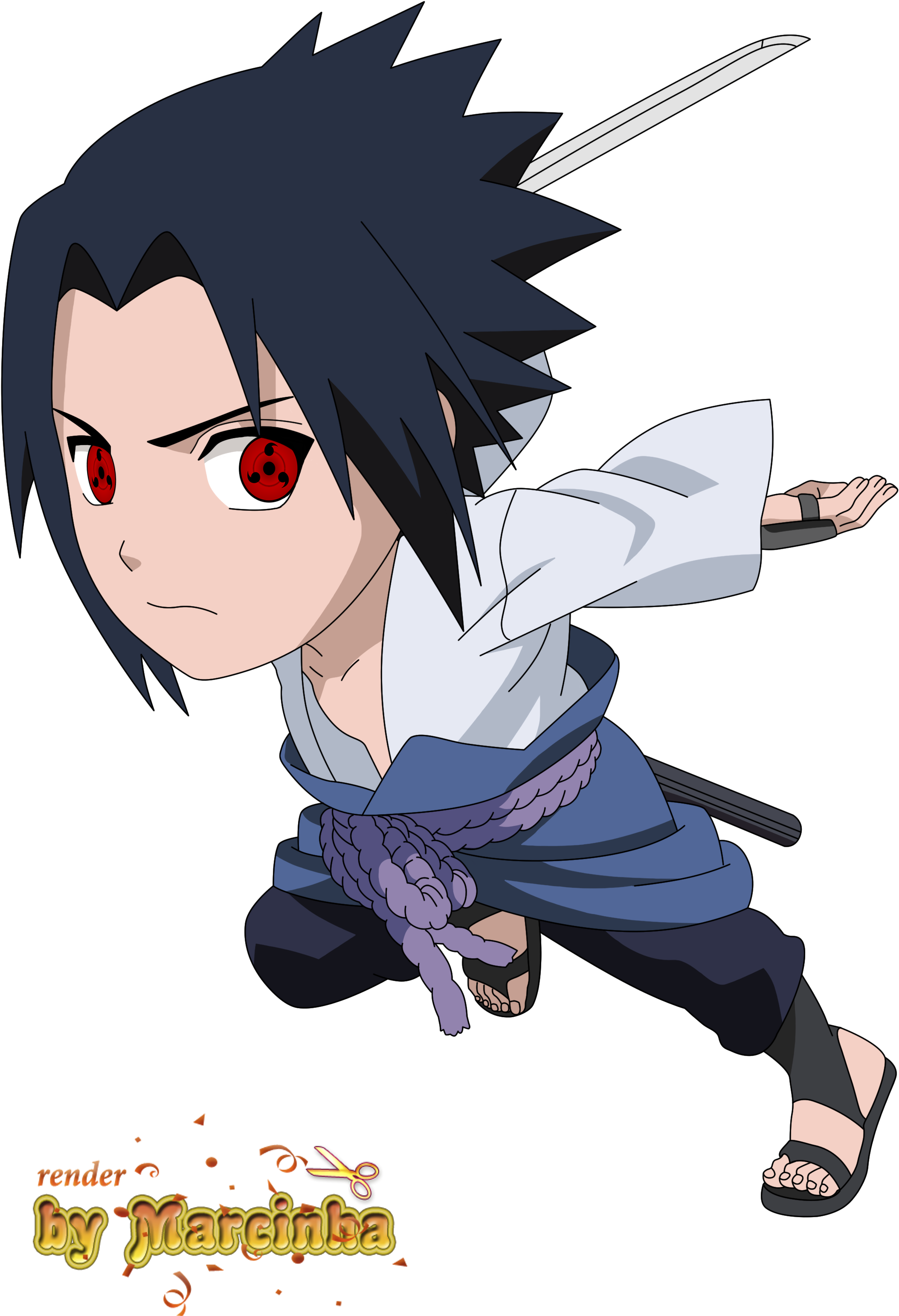 Png Chibi Sasuke Uchiha Sharingan Eyes By Marcinha20 - Sasuke Uchiha Chibi Png (2500x3600), Png Download