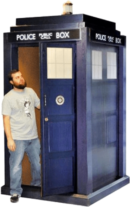 Tardis - Doctor Who Tardis Cardboard (438x672), Png Download