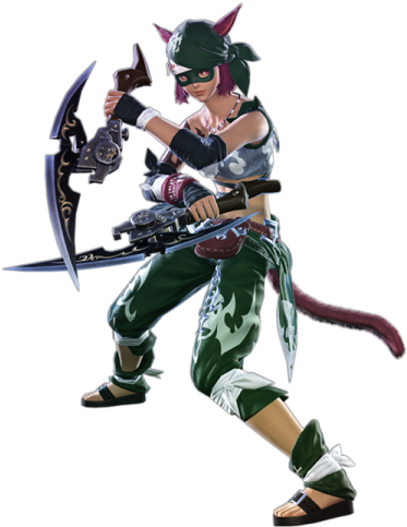 Disciples Of War - Ffxiv Thief (390x525), Png Download