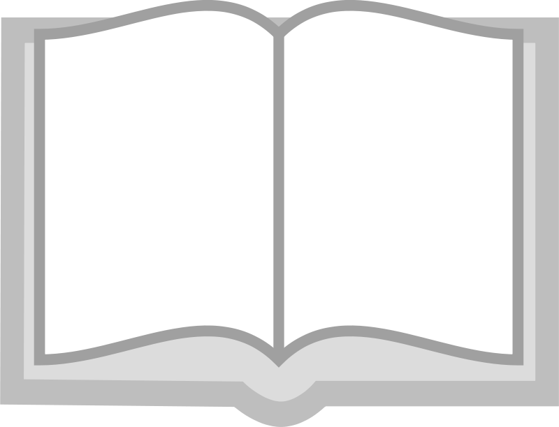 Open Book - Open Standing Book Png (800x612), Png Download