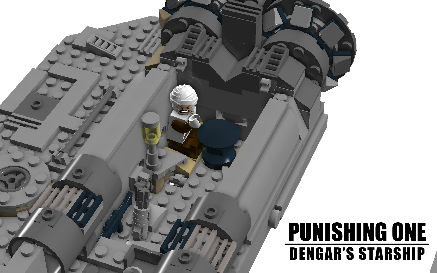 Punishing One - Lego Star Wars Dengar's Ship (1676x1046), Png Download