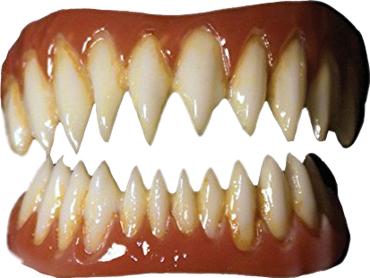 Share This Image - Dental Distortions Pennywise Fx Fangs 2.0 Evil Teeth (413x311), Png Download