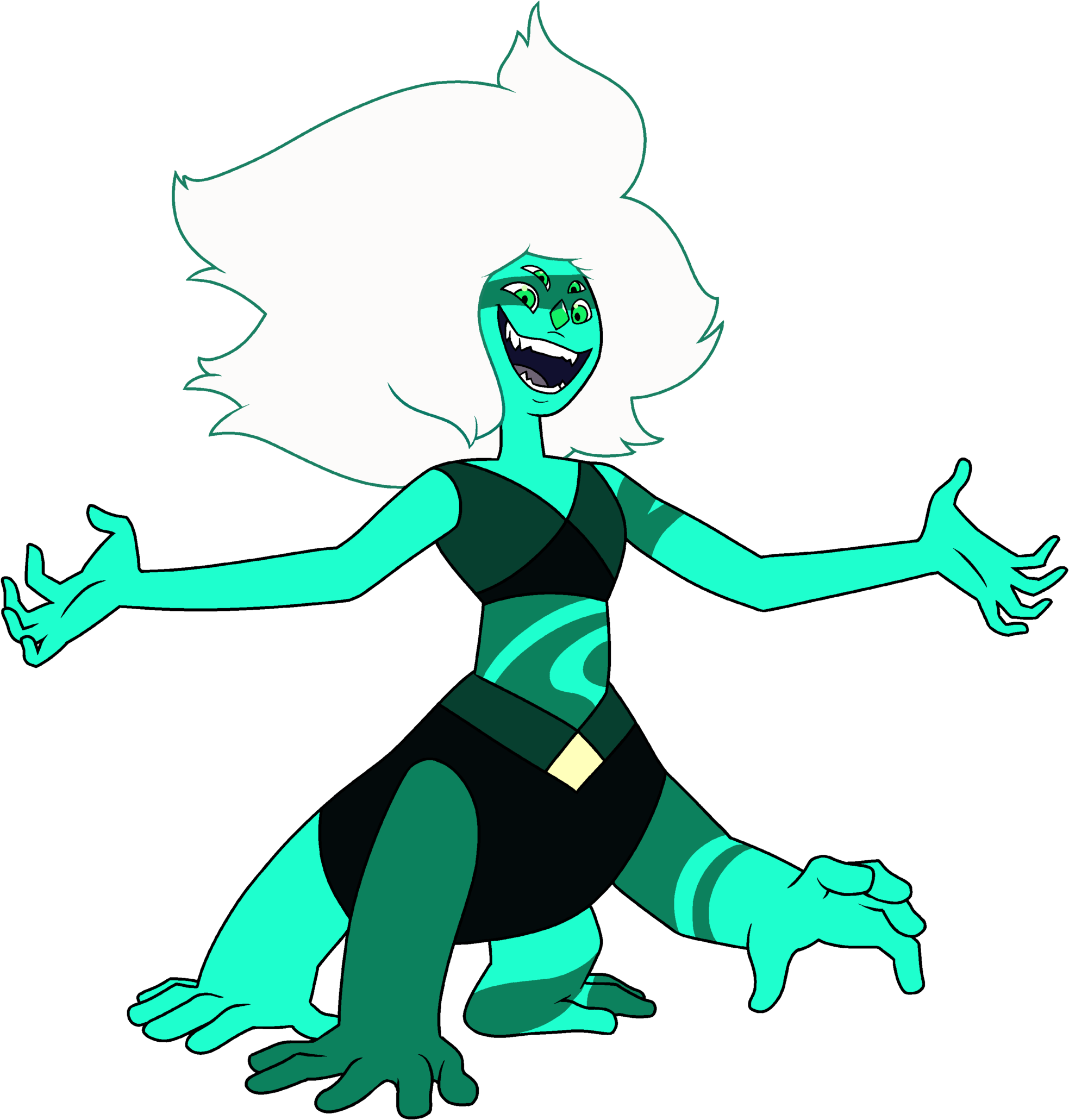 Light Bulb Line Drawing At Getdrawings - Steven Universe Malachite (2000x2085), Png Download