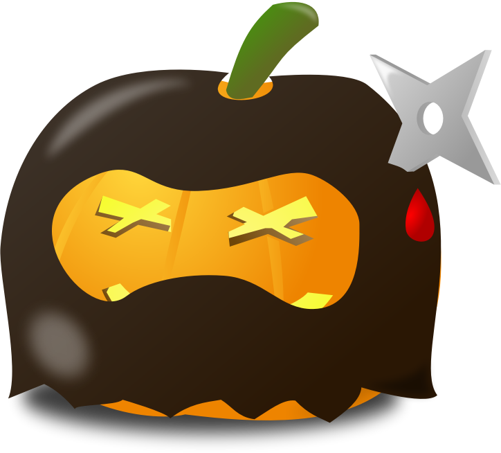 Clipart - Halloween Ninja Clipart (724x654), Png Download