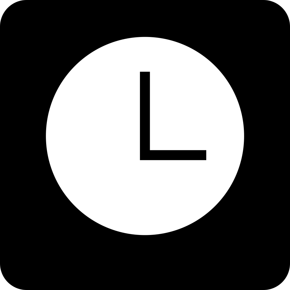 Png File - Clock Icon White Png - Free Transparent PNG Download - PNGkey