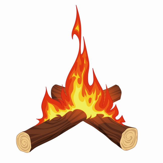 Bonfire (650x651), Png Download