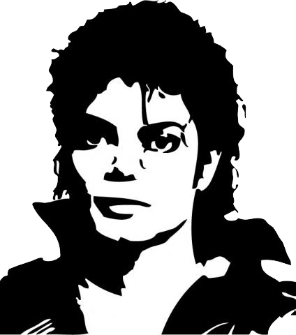 Sticker De Michael Jackson (424x480), Png Download