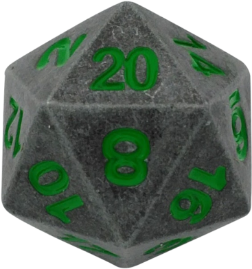 Skullsplitter Dice Single D20 - Dice (640x640), Png Download