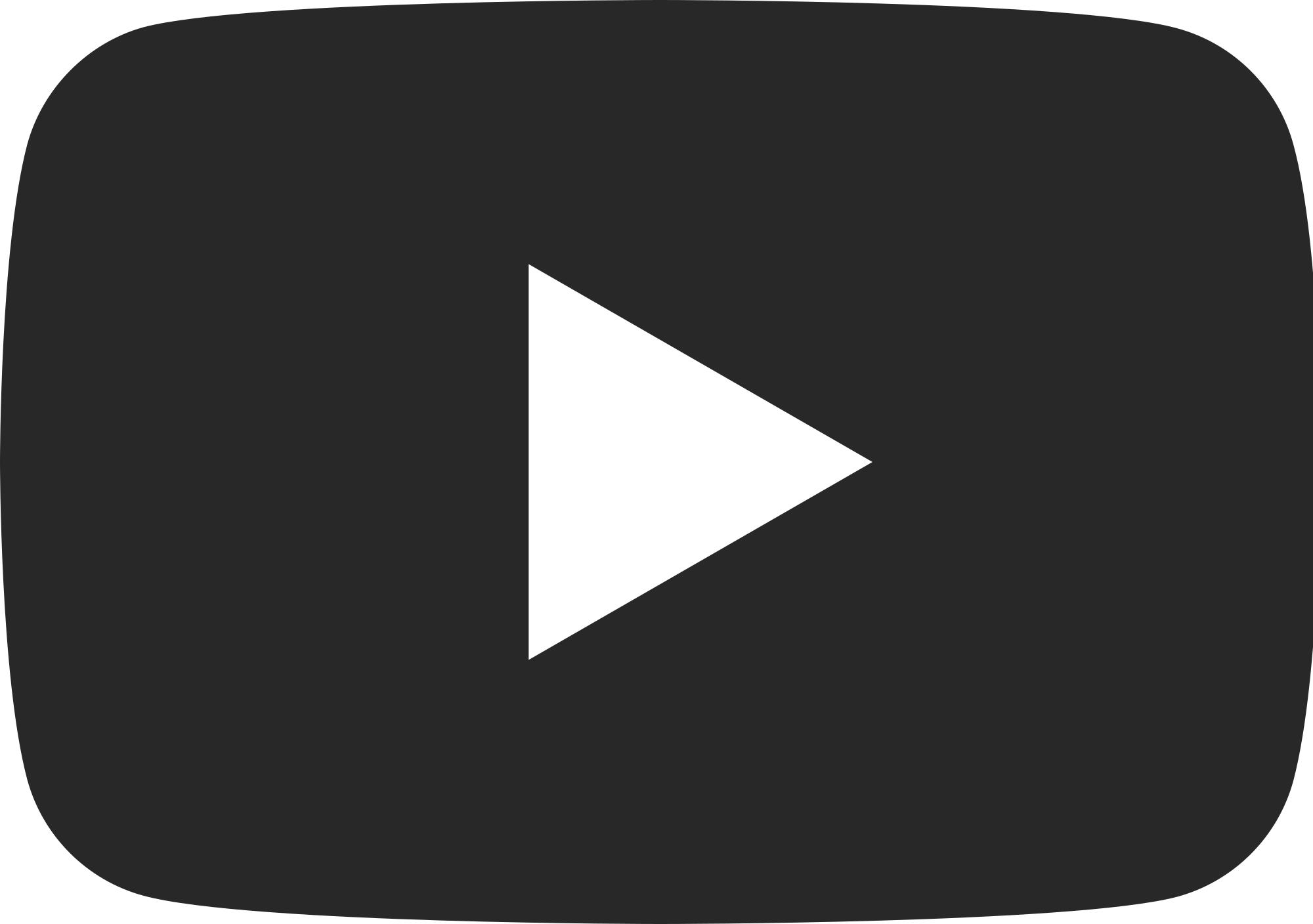 Youtube Free Download On Mbtskoudsalg Png Youtube Logo - Youtube Black Logo Png (2000x1408), Png Download