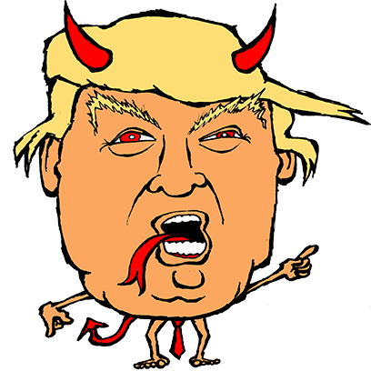 Trump Fat Heads Messages Sticker-5 (408x408), Png Download