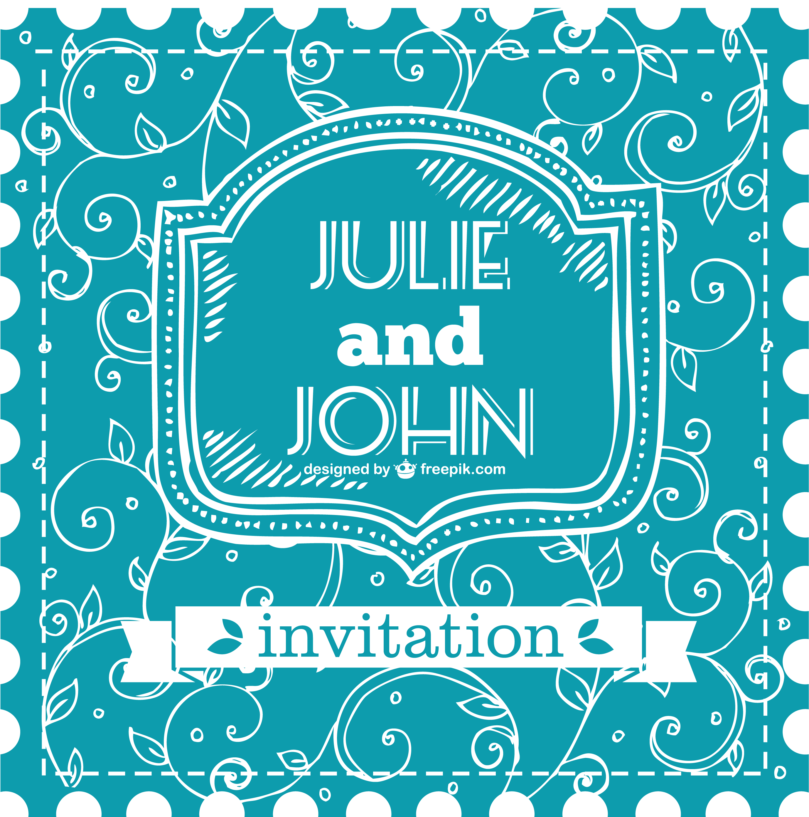 Wedding Invitation Vintage Clothing Retro Style Euclidean - Wedding (3158x3132), Png Download