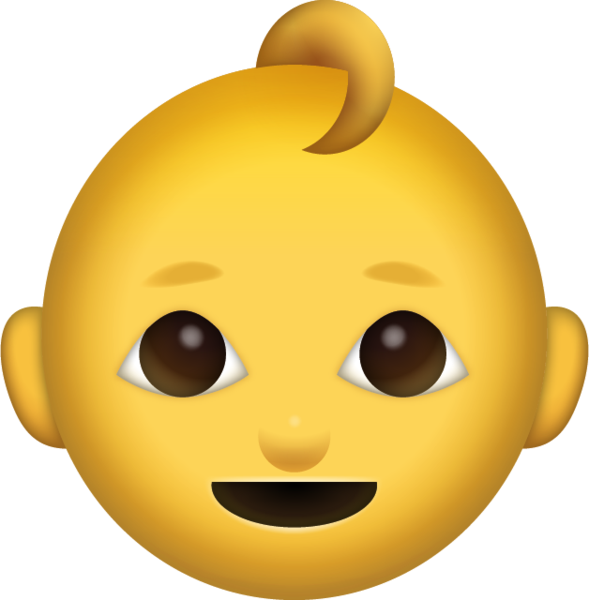 Baby Emoji Png (589x600), Png Download