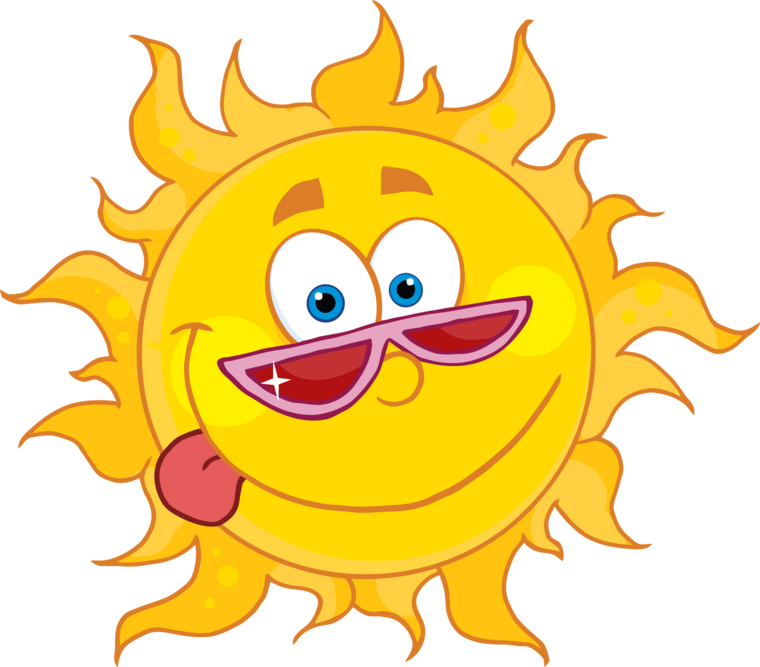 Sun Cartoon (760x667), Png Download
