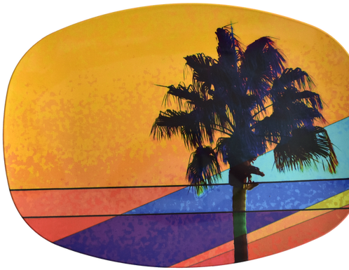 Sunny Dunes Platter - Palm Springs (500x500), Png Download